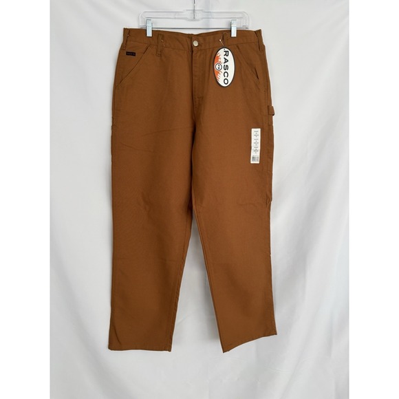Other - NWT Rasco FR Mens 36x32 Brown Duck Flame Resistant Uniform Workwear Industrial